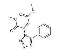 dimethyl (E/Z)-2-(5-phenyltetrazol-1-yl)butenedioate Structure