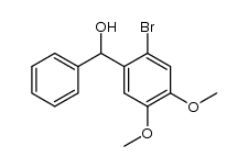 (2-Bromo-4,5-dimethoxyphenyl)phenylmethanol结构式