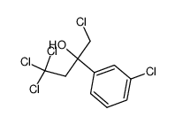3-chloro-α-(chloromethyl)-α-(2,2,2-trichloroethyl)benzenemethanol Structure