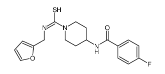 Benzamide, 4-fluoro-N-[1-[[(2-furanylmethyl)amino]thioxomethyl]-4-piperidinyl]- (9CI) picture