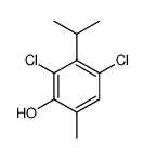 2,4-dichloro-6-methyl-3-(1-methylethyl)phenol Structure