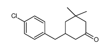 5-[(4-chlorophenyl)methyl]-3,3-dimethylcyclohexan-1-one Structure