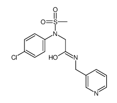2-(4-chloro-N-methylsulfonylanilino)-N-(pyridin-3-ylmethyl)acetamide Structure
