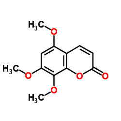 5,7,8-Trimethoxycoumarin structure