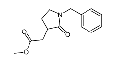 methyl 2-(1-benzyl-2-oxopyrrolidin-3-yl)acetate结构式