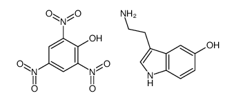 3-(2-aminoethyl)-1H-indol-5-ol,2,4,6-trinitrophenol结构式
