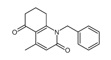 1-benzyl-4-methyl-7,8-dihydro-6H-quinoline-2,5-dione结构式