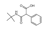 N-tert-butyl-α-phenylmalonamic acid Structure