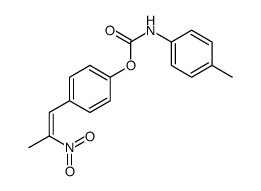 [4-(2-nitroprop-1-enyl)phenyl] N-(4-methylphenyl)carbamate Structure