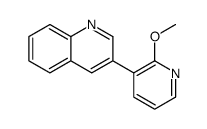 3-(2-methoxypyridin-3-yl)quinoline结构式