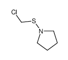 1-(chloromethylsulfanyl)pyrrolidine结构式