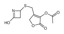 [5-oxo-3-[(4-oxoazetidin-2-yl)sulfanylmethyl]-2H-furan-4-yl] acetate结构式