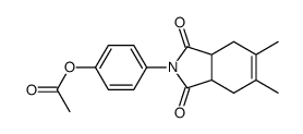 [4-(5,6-dimethyl-1,3-dioxo-3a,4,7,7a-tetrahydroisoindol-2-yl)phenyl] acetate Structure