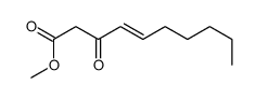 methyl 3-oxodec-4-enoate Structure