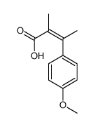 3-(4-methoxyphenyl)-2-methylbut-2-enoic acid Structure