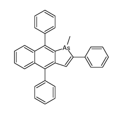 1-methyl-2,4,9-triphenylbenzo[f]arsindole Structure