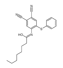 N-(4,5-dicyano-2-phenylsulfanylphenyl)octanamide结构式