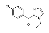 (4-chlorophenyl)-(1-ethylimidazol-2-yl)methanone Structure