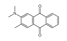 2-(dimethylamino)-3-methylanthracene-9,10-dione结构式
