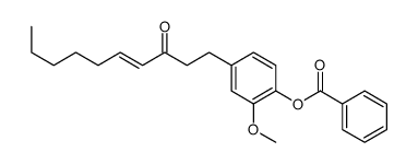 [2-methoxy-4-(3-oxodec-4-enyl)phenyl] benzoate Structure