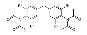 N,N,N',N'-tetraacetyl-3,5,3',5'-tetrabromo-4,4'-diaminodiphenylmethane结构式