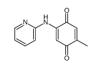 2,5-Cyclohexadiene-1,4-dione, 2-methyl-5-(2-pyridinylamino)- (9CI)结构式