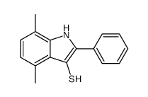 4,7-dimethyl-2-phenyl-1H-indole-3-thiol结构式