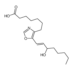 7-[5-(3-hydroxyoct-1-enyl)-1,3-oxazol-4-yl]heptanoic acid结构式