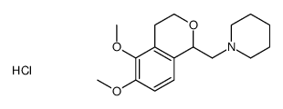 1-[(5,6-dimethoxy-3,4-dihydro-1H-isochromen-1-yl)methyl]piperidine,hydrochloride Structure
