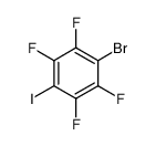 1-iodo-4-bromo-tetrafluorobenzene Structure