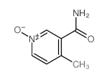 3-Pyridinecarboxamide,4-methyl-, 1-oxide结构式