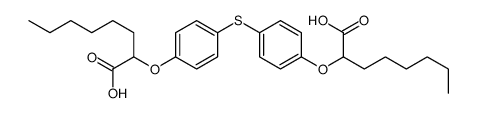 2-[4-[4-(1-carboxyheptoxy)phenyl]sulfanylphenoxy]octanoic acid Structure