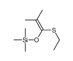 (1-ethylsulfanyl-2-methylprop-1-enoxy)-trimethylsilane Structure