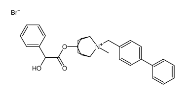 [8-methyl-8-[(4-phenylphenyl)methyl]-8-azoniabicyclo[3.2.1]octan-3-yl] 2-hydroxy-2-phenylacetate,bromide结构式