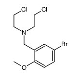 N-[(5-bromo-2-methoxyphenyl)methyl]-2-chloro-N-(2-chloroethyl)ethanamine Structure