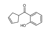 cyclopent-3-en-1-yl-(2-hydroxyphenyl)methanone结构式