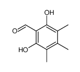 2,6-dihydroxy-3,4,5-trimethyl-benzaldehyde Structure