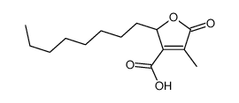 4-methyl-2-octyl-5-oxo-2H-furan-3-carboxylic acid Structure