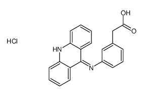 2-[3-(acridin-9-ylamino)phenyl]acetic acid,hydrochloride结构式