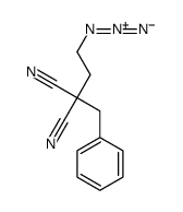 2-(2-azidoethyl)-2-benzylpropanedinitrile结构式