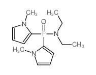 N-bis(1-methylpyrrol-2-yl)phosphoryl-N-ethyl-ethanamine Structure