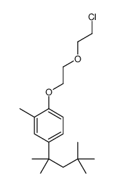 1-[2-(2-chloroethoxy)ethoxy]-2-methyl-4-(2,4,4-trimethylpentan-2-yl)benzene Structure