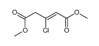 dimethyl 3-chloropent-2-enedioate结构式