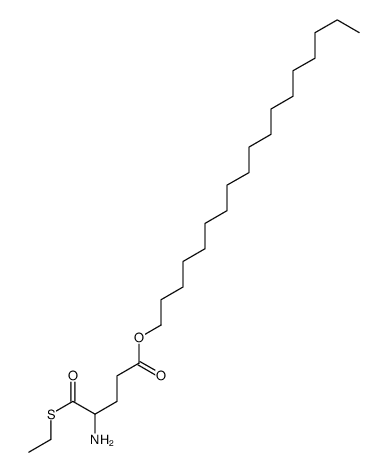 octadecyl 4-amino-5-ethylsulfanyl-5-oxopentanoate结构式