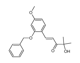 1-(2-Benzyloxy-4-methoxyphenyl)-4-hydroxy-4-methyl-1-penten-3-on Structure