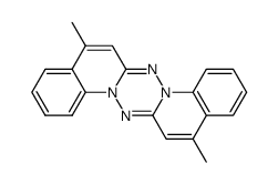 5,13-Dimethyl[1,2,4,5]tetrazino[1,6-a:4,3-a']dichinolin结构式