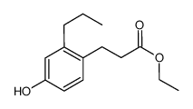 Ethyl 3-(4-hydroxy-2-propylphenyl)propionate结构式