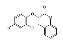 (2-methylphenyl) 2-(2,4-dichlorophenoxy)acetate Structure