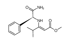 methyl (2Z)-3-{[(1S)-2-amino-2-oxo-1-phenylethyl]amino}-4-methylpent-2-enoate Structure