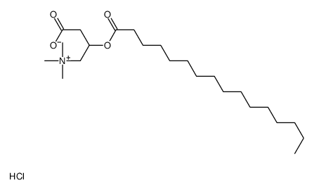 (3-carboxy-2-hexadecanoyloxypropyl)-trimethylazanium,chloride结构式